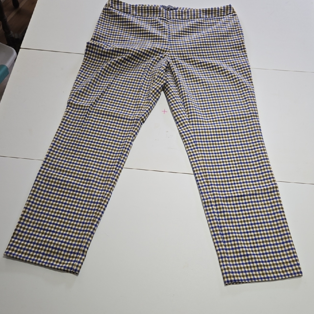 Checkered Preppy Pants, 60s Vibe, sz 8